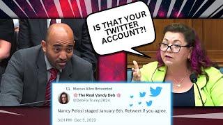 FAIL Democrat brings up tweets from the WRONG TWITTER ACCOUNT in EMBARRASSING move