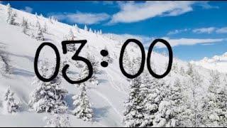 3 Minute Winter Countdown Timer With Calming Music ️ 