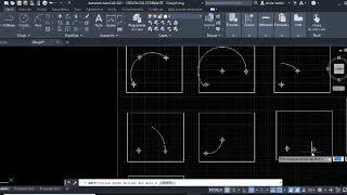 Dibujar arcos en Autocad