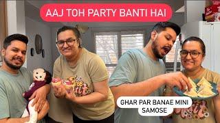 Aaj toh PARTY banti hai  Ghar par banae MINI SAMOSE  ROHINIDILAIK