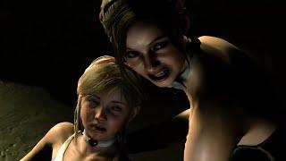 Resident Evil 2 Remake Claire in Bunnygirl & Sherry Ballerina Biohazard 2 mod