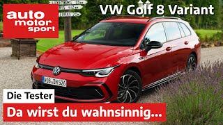 VW Golf 8 Variant Toller Fahr-Komfort gruselige Bedienung  - TestReview  auto motor und sport
