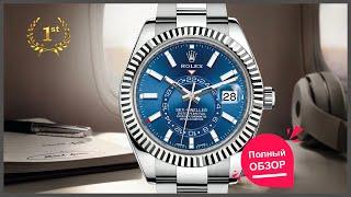 Эти часы хотят многие  Rolex Sky-Dweller 326934  стальные часы с синим циферблатом