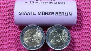 Berlin Mint Roll 2 Euro Coin Roll Hunting 86D