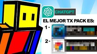 ENCONTRÉ el MEJOR TEXTURE PACK por ChatGPT