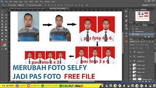 Cara mudah membuat pas foto 2x3 3x4 4x6 di photoshop  tutorial89