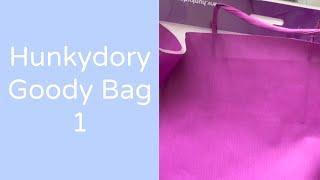 Hunkydory Goody Bag Opening - Bag 1
