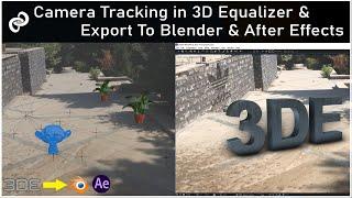 3D Equalizer Tutorial  3DEqualizer To Blender  3DEqualizer To After Effects