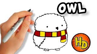 HOW TO DRAW AN OWL  COMO DIBUJAR UN BUHO