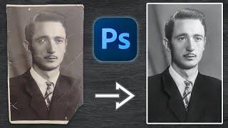 How To Restore Old Photos With Photoshop by Hand Bonus Enhancing it with AI 2023