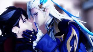 【Wriolette MMD】Needy kiss Wriothesley x Neuvillette