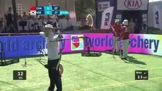 Cheng Mi v Chang Hye Jin – recurve womens gold  Antalya 2014 Archery World Cup S3