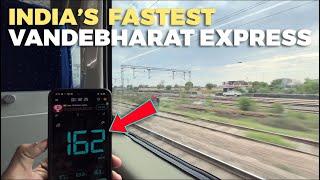 CRAZY Acceleration of Indias FASTEST Vande Bharat Express Bhopal Delhi Vandebharat Express  4K