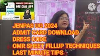 JENPAS UG 2024 PAPER 1 & PAPER 2 ADMIT CARD DOWNLOADLAST MINUTE SUGGESTIONSEXAM HALL ESSENTIALS