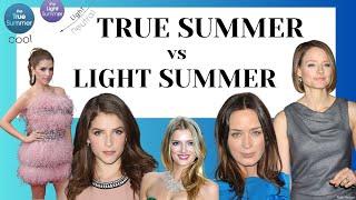 TRUE SUMMER VS LIGHT SUMMER WHATS THE DIFFERENCE?