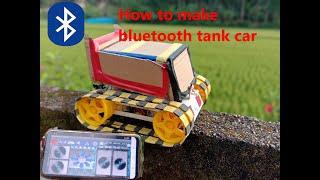 How to make car tank   Bluetooth controlled Arduino tank car  mr RG creation