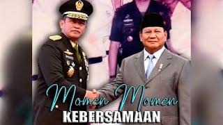 momen-momen kebersamaan antara KSAD Jenderal TNI Maruli Simanjuntak dan Menhan Prabowo Subianto