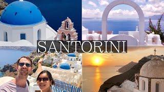 4 Beautiful Days in SANTORINI Vlog - Thira Oia Blue Domes Sunsets Volcano Tour Greece