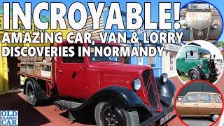 HUNTING CLASSICS in Normandy France Old cars vans & lorries EVERYWHERE