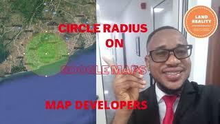 drawing a radius circle in google maps with map developers