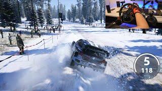 Rally Sweden 2024  Fullsend EA SPORTS  WRC  Steering Wheel Gameplay
