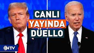 Biden ve Trump Başkanlık Yarışında Kozlarını Paylaştı  NTV