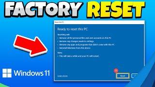 How to factory reset windows 11 - 2024  New Update 
