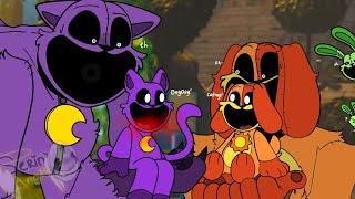 Catnap & Dogday Meet Their Cartoon Self - Poppy Playtime Chapter 3 My AU  FUNNY ANIMATION