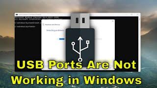 USB Ports Are Not Working in Windows 1110 Solution