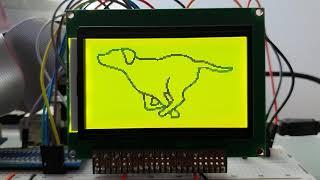 128x64 graphic LCD with ST7920 chip controlled by Raspberry Pi 3