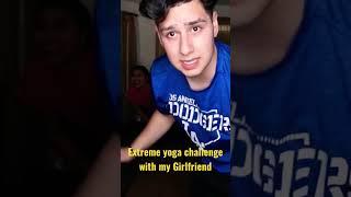 EXTREME Yoga Challenge With My Girlfriend #shorts #angelrodriguez