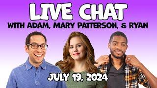 Live Chat with Adam Mary Patterson and Ryan