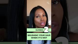 Side Effects Of Brushing Your Hair When It’s Wet #hairloss #haircare #hairdamage