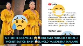 AH TRISTE NOUVELLE  BOLAMU ZOBA SILA BISALU MONETISATION? EKEYI LIKOLO YA MOTEMA MALAMU