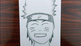 How to draw Naruto Uzumaki step by step  Naruto drawing easy  how to draw anime step by step