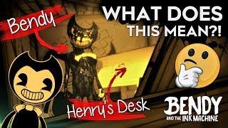 BATIM FLASHBACK THEORY  Why Did Ink Bendy Appear Next to Henrys Desk? Bendy and the Ink Machine