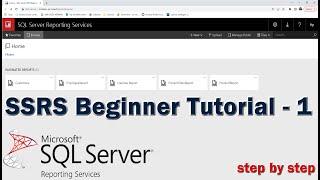 SQL Server Reporting Services SSRS Tutorial for Beginners - 1