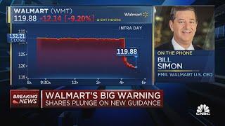 Walmart shares plunge as the company issues new guidance for FY2023