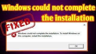 HOW to fix windows could not installation error  100% works