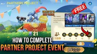 EASILY COMPLETE NEW PARTNER PROJECT EVENT  STEP BY STEP  Honor of Kings