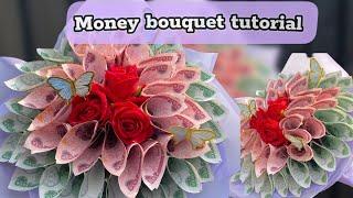 How to wrap a Money Bouquet  perfect money leaf  gift ideas  DIY