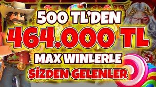 Slot Oyunları  Sizden Gelenler  500 TL ile Rekor Kazanç 464.000 TL  Küçük Kasalar Büyük Kazançlar