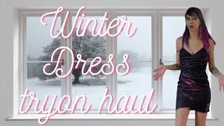 Hot Winter Dresses Try on Haul. Come Raid My Closet
