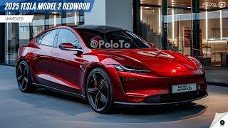 2025 Tesla Model 2 Redwood Unveiled - Teslas cheapest electric vehicle