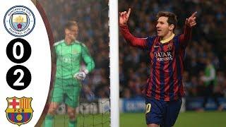 Manchester City vs Barcelona UCL 0-2 20132014 Full Highlights HD