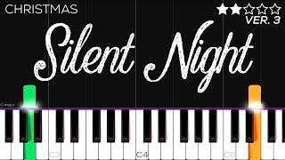 Christmas - Silent Night  EASY Piano Tutorial