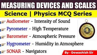 General Science MCQ  Measuring Devices and Scales  Physics MCQ  Most Expected Science Gk MCQs 