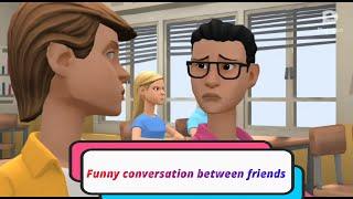 Funny conversation between friendscomedy dialoguescomedy with english subtitleclassroom funjoke