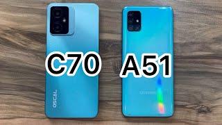 Blackview Oscal C70 vs Samsung Galaxy A51