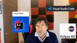 Guerras de IDE para Java y Spring Cuál es mejor IntelliJ IDEA o Eclipse o Visual Code?